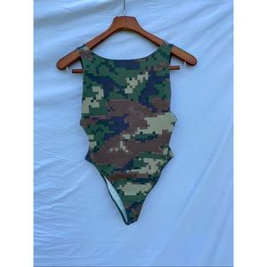 Pixelated Army Bodysuit